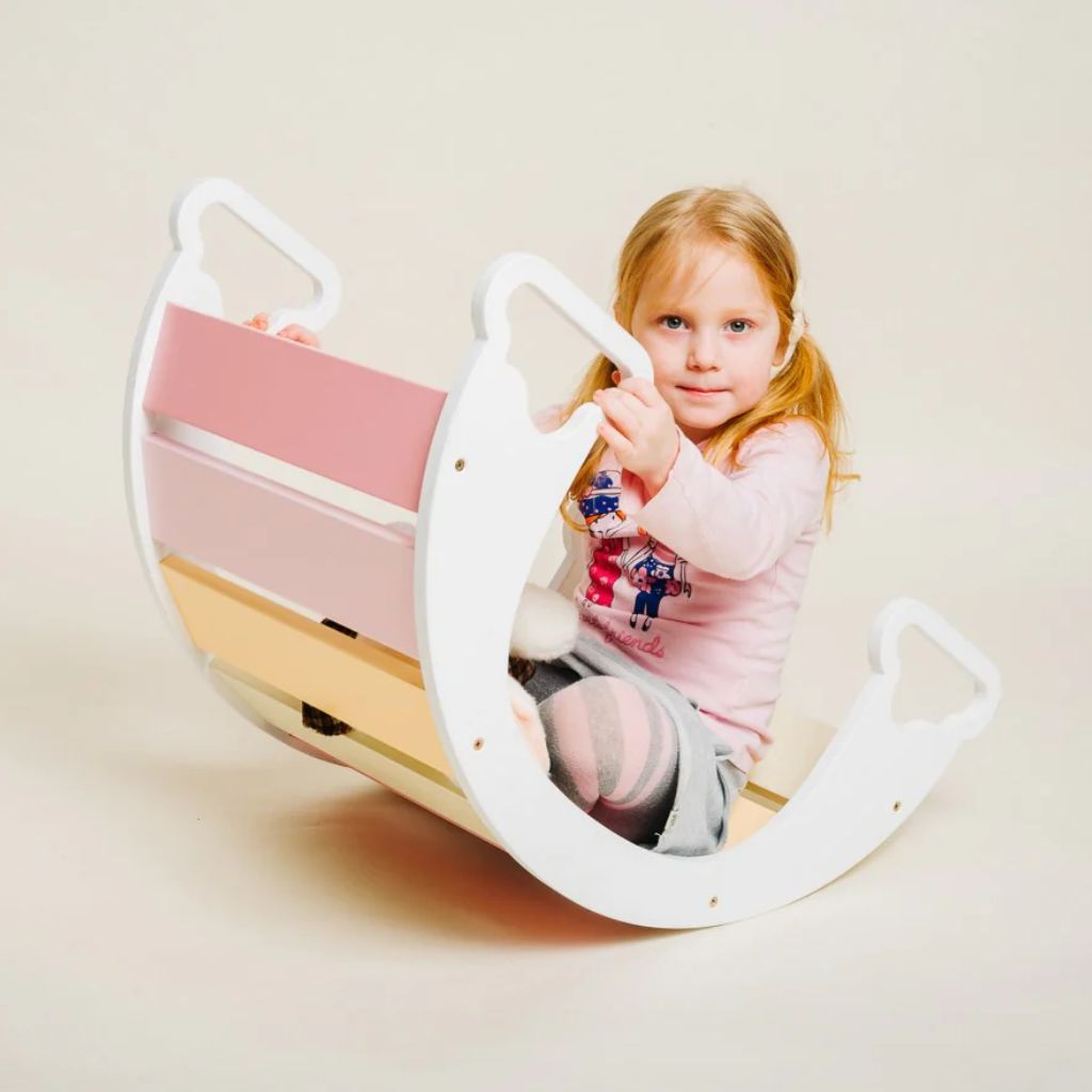 Arche de Motricité Montessori Arc-en-Ciel à Bascule