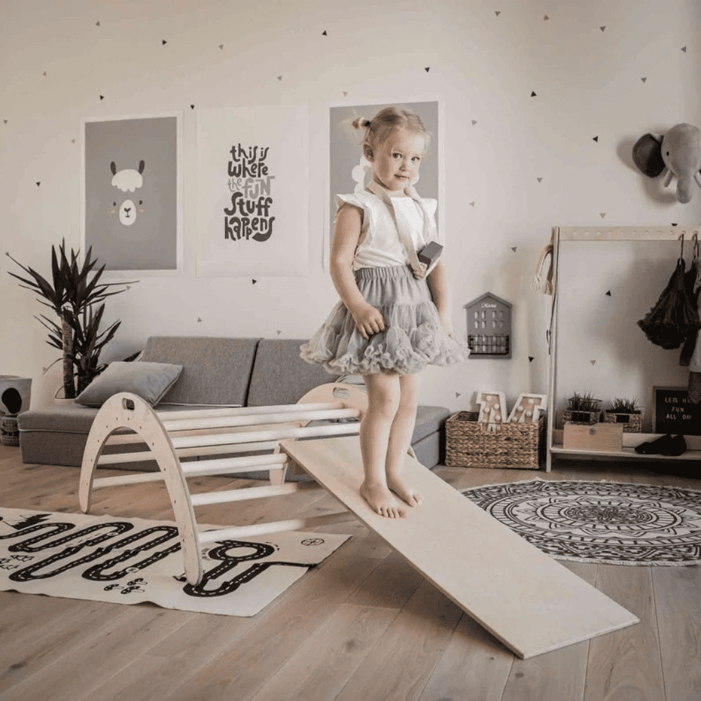 Arche d'Escalade & Rampe "Montessori" – Set Complet (Bascule & Toboggan) – Montessori pour enfant – photo 4