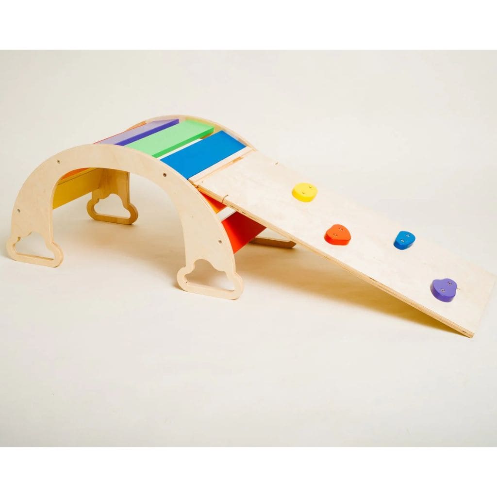 Rampe & Toboggan Réversible "The Sway" – Arc - en - Ciel (Accessoire) – Montessori pour enfant – photo 1