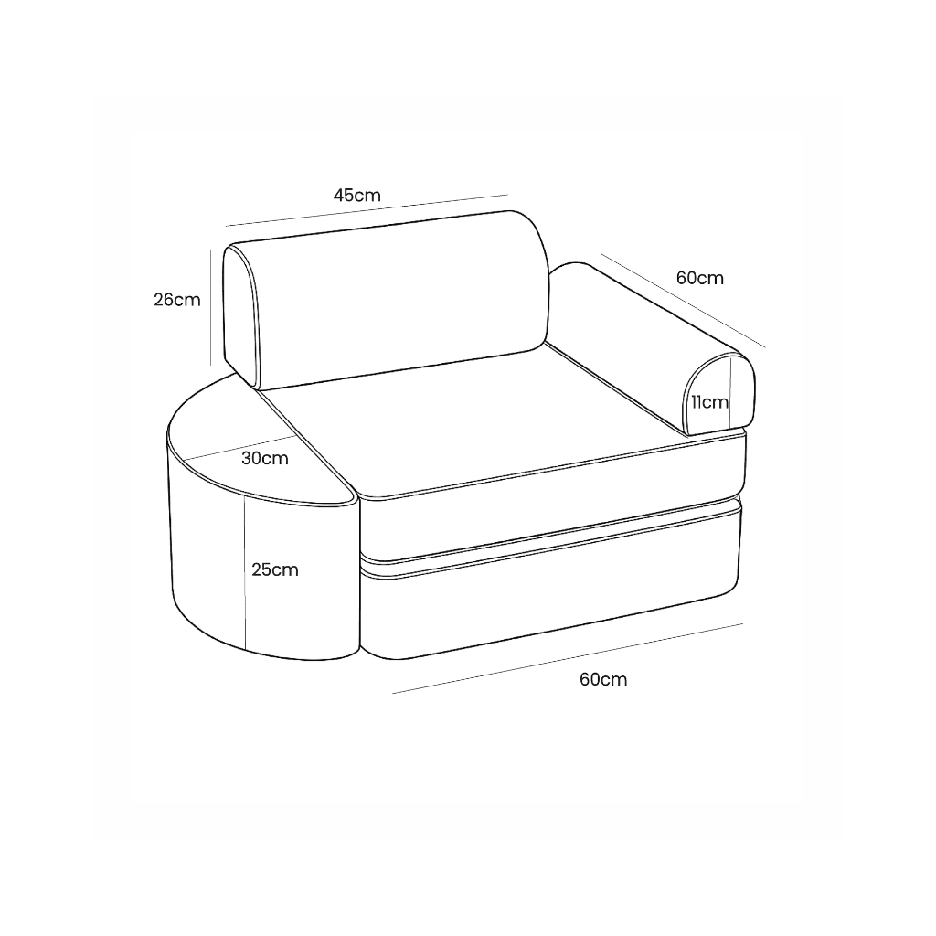 Canapé Outzy Mini Enfant Intérieur/Extérieur