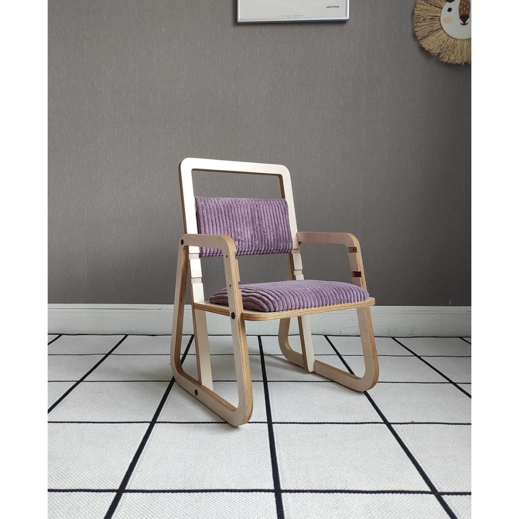 Chaise Évolutive Scandinave Julle - Rose