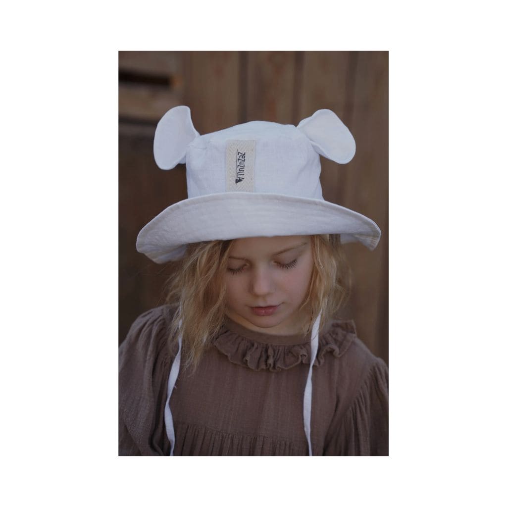 Chapeau Bébé Fantaisie - Oreilles & Blanc
