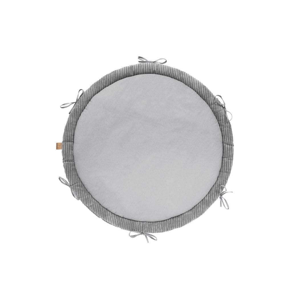 Cocon Bébé Gris 3-en-1 G – Tapis d’Éveil & Tour de Lit Tressé