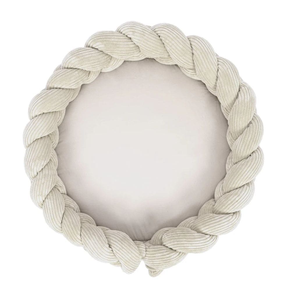 Cocon Bébé 3-en-1 Ecru – Tapis d’Éveil & Tour de Lit Tressé