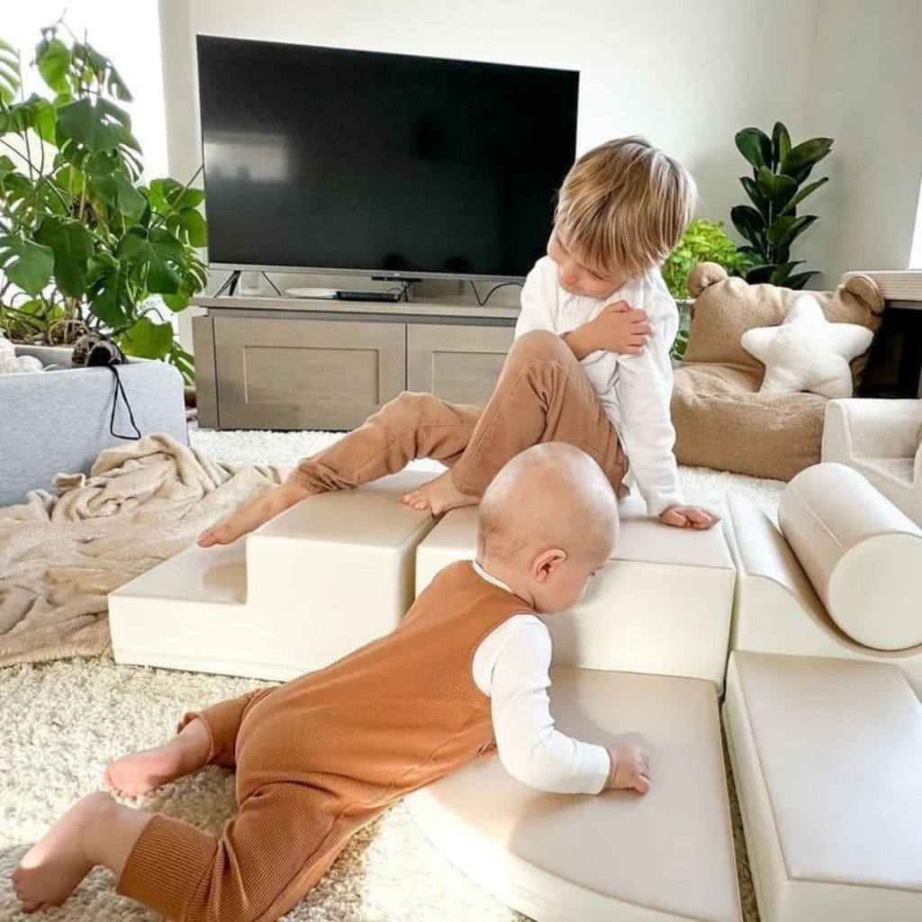 Ensemble de 6 Blocs de Mousse Soft Play - Beige