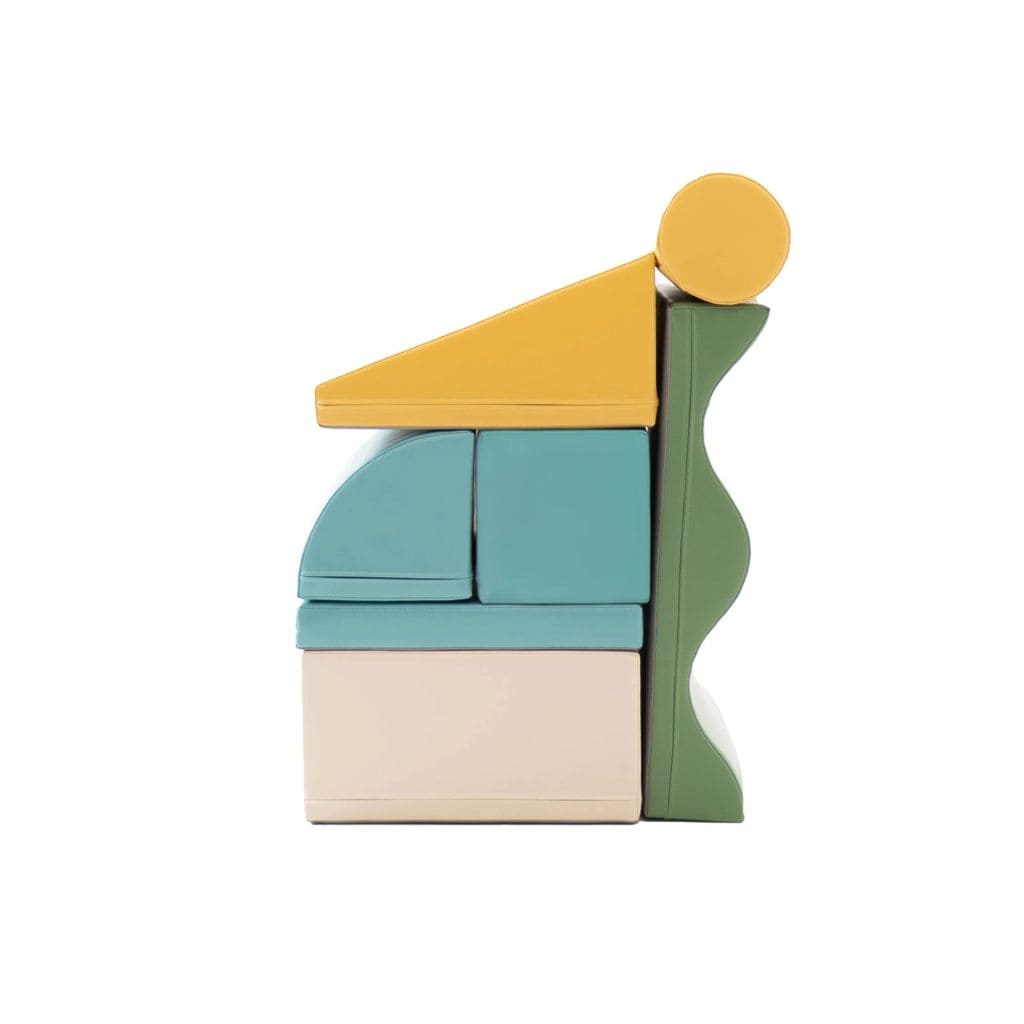 Ensemble de 7 Blocs de Mousse Soft Play - Pastel Turquoise