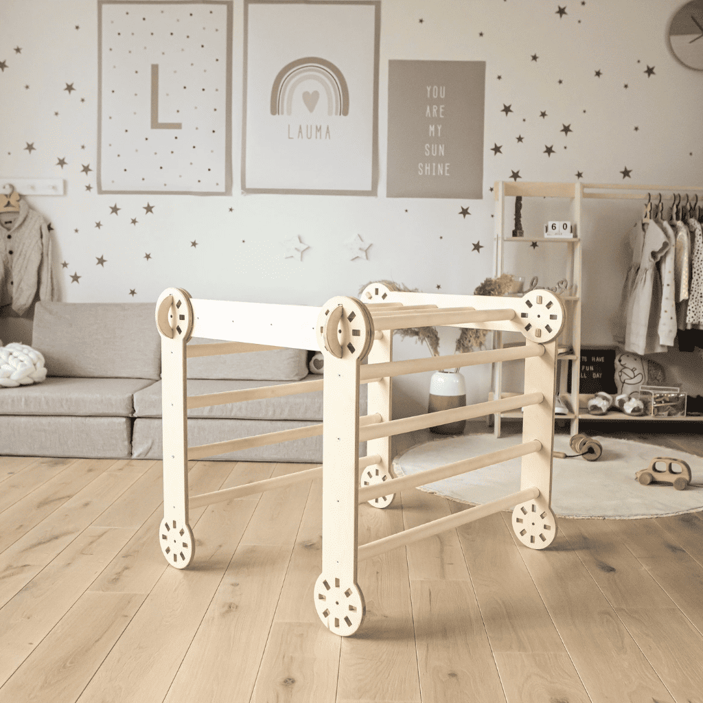 Triangle d'Escalade Pliable "Pikler" – Bouleau de la Baltique – Montessori pour enfant – photo 3
