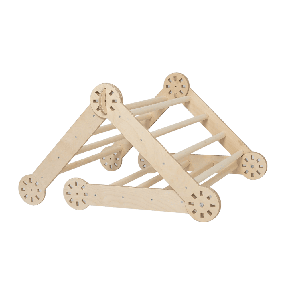 Triangle d'Escalade Pliable "Pikler" – Bouleau de la Baltique – Montessori pour enfant – photo 7