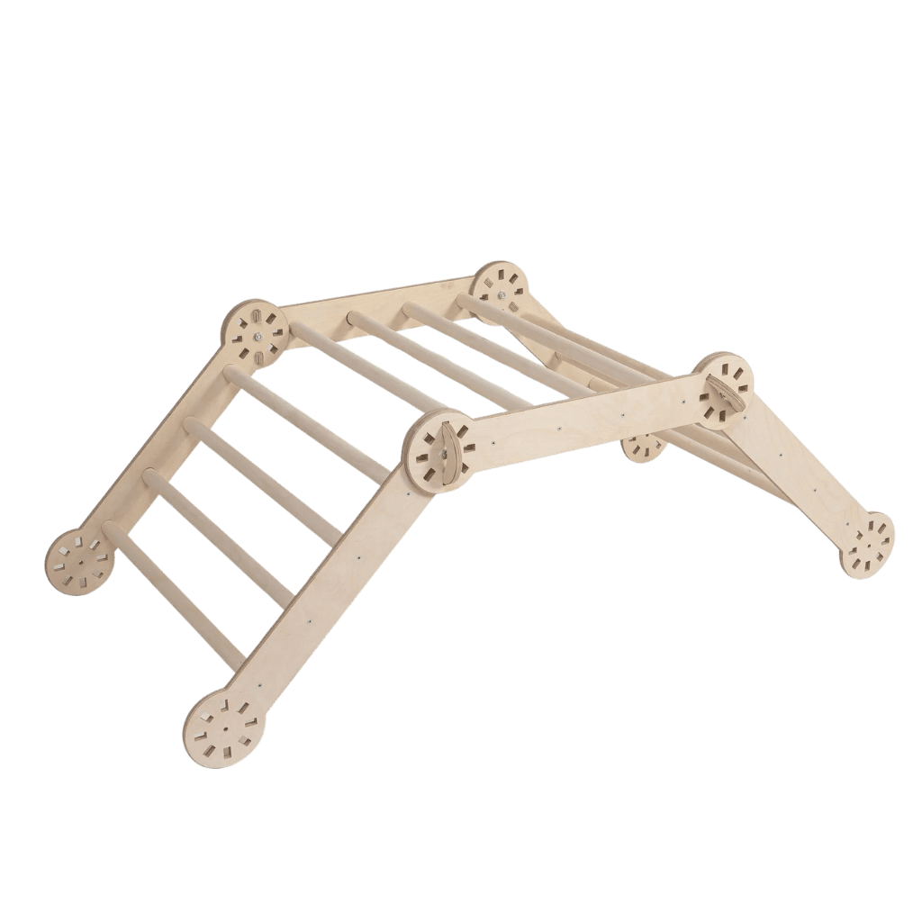 Triangle d'Escalade Pliable "Pikler" – Bouleau de la Baltique – Montessori pour enfant – photo 2