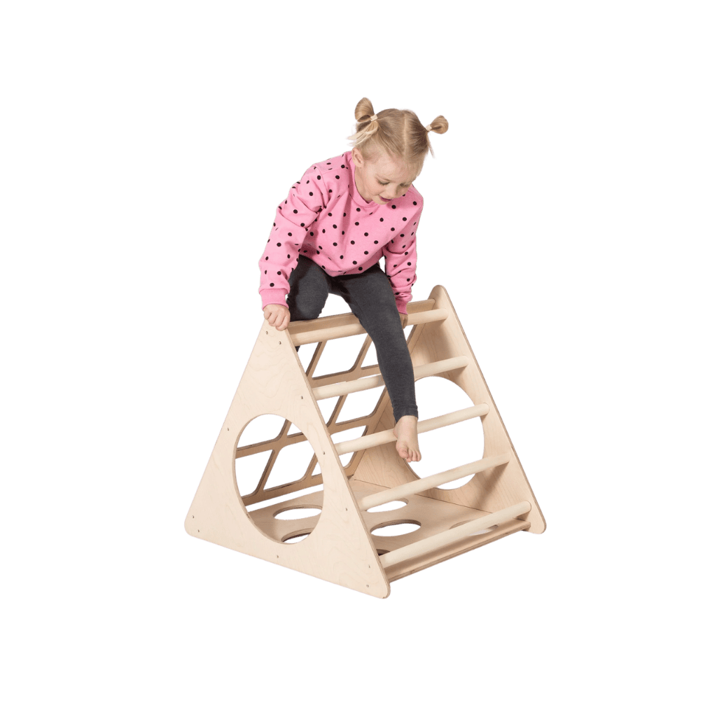 Triangle d'Escalade "Pikler" Compact – Design Scandinave (Bouleau) – Montessori pour enfant – photo 5