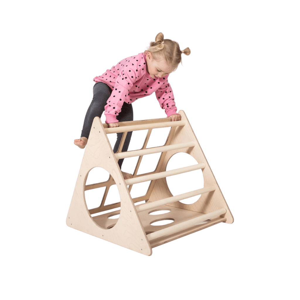 Triangle d'Escalade "Pikler" Compact – Design Scandinave (Bouleau) – Montessori pour enfant – photo 7