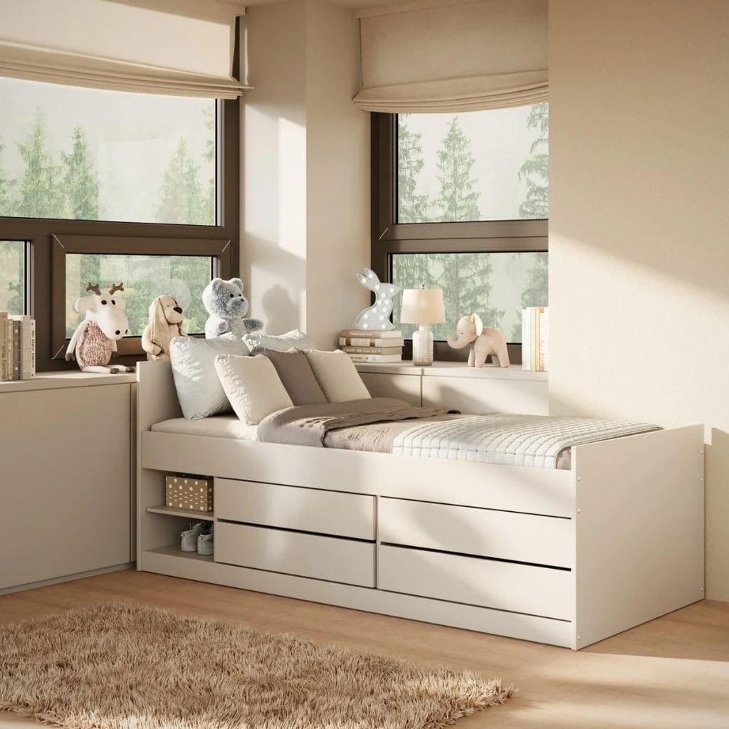Lit Enfant Leon en Bois – Idéal pour Chambre d'Enfant