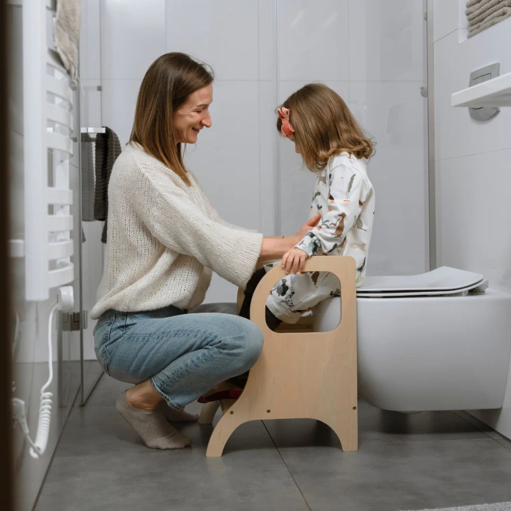Marchepied Évolutif Enfant MIIMO® - Bois Naturel