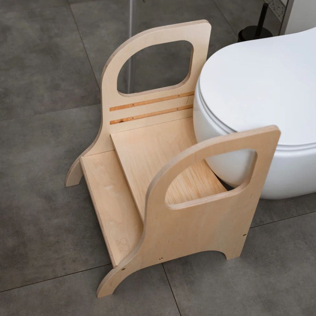 Marchepied Évolutif Enfant MIIMO® - Bois Naturel