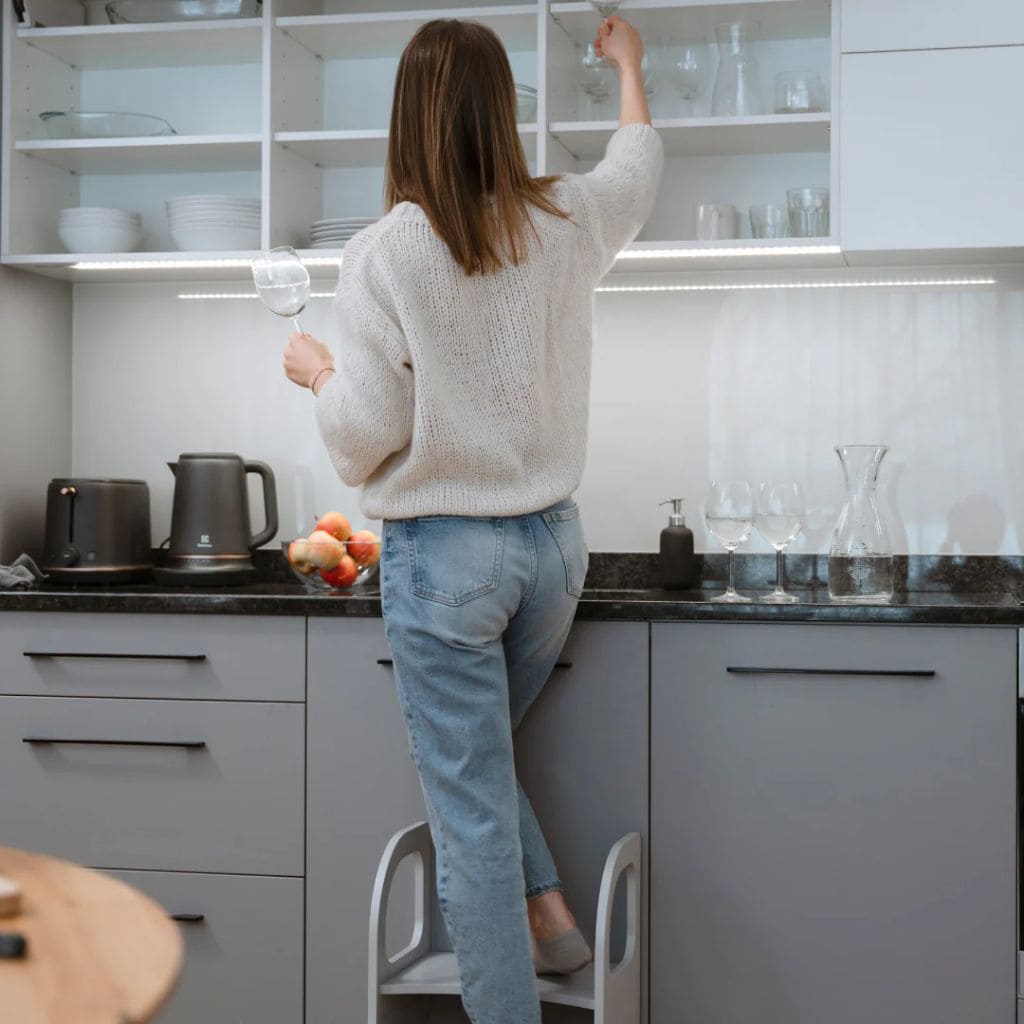 Marchepied Évolutif Enfant MIIMO® - Gris