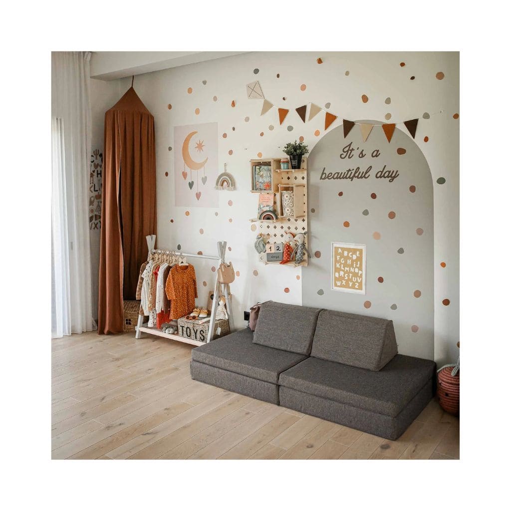 Sofa de jeu Montessori - Brun Foncé