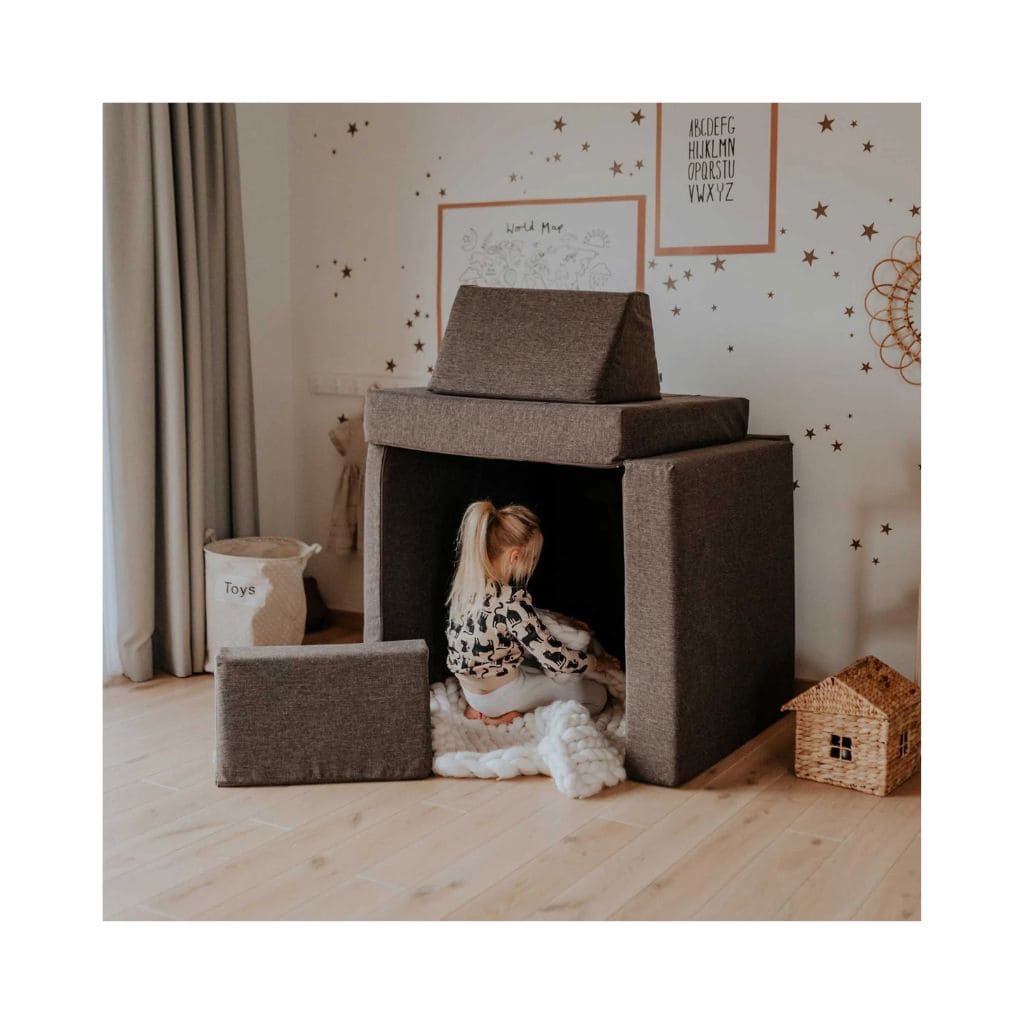Sofa de jeu Montessori - Brun Foncé