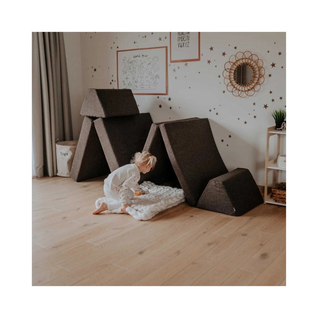 Sofa de jeu Montessori - Brun Foncé