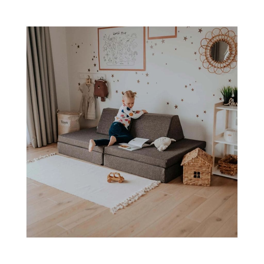 Sofa de jeu Montessori - Brun Foncé