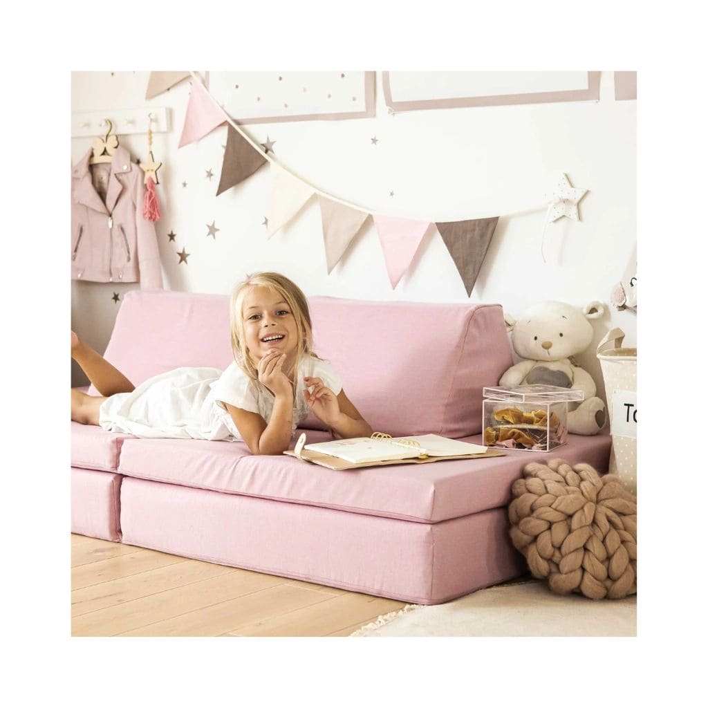 Sofa de jeu Montessori - Rose
