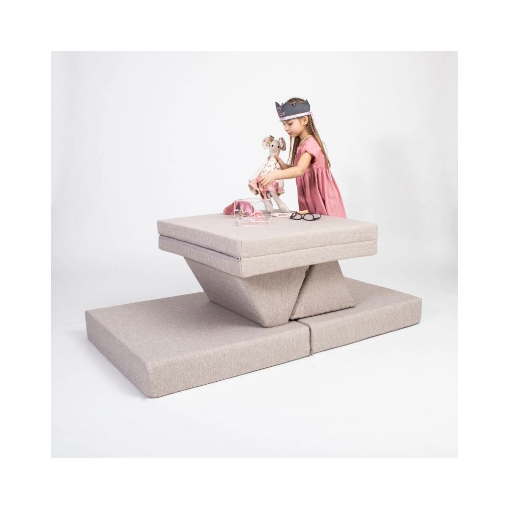 Sofa de jeu Montessori – Beige Doux