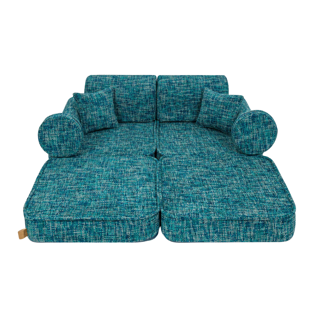 Canapé Medium Modular Sofa for Kids - Tangle Lagoon Blue