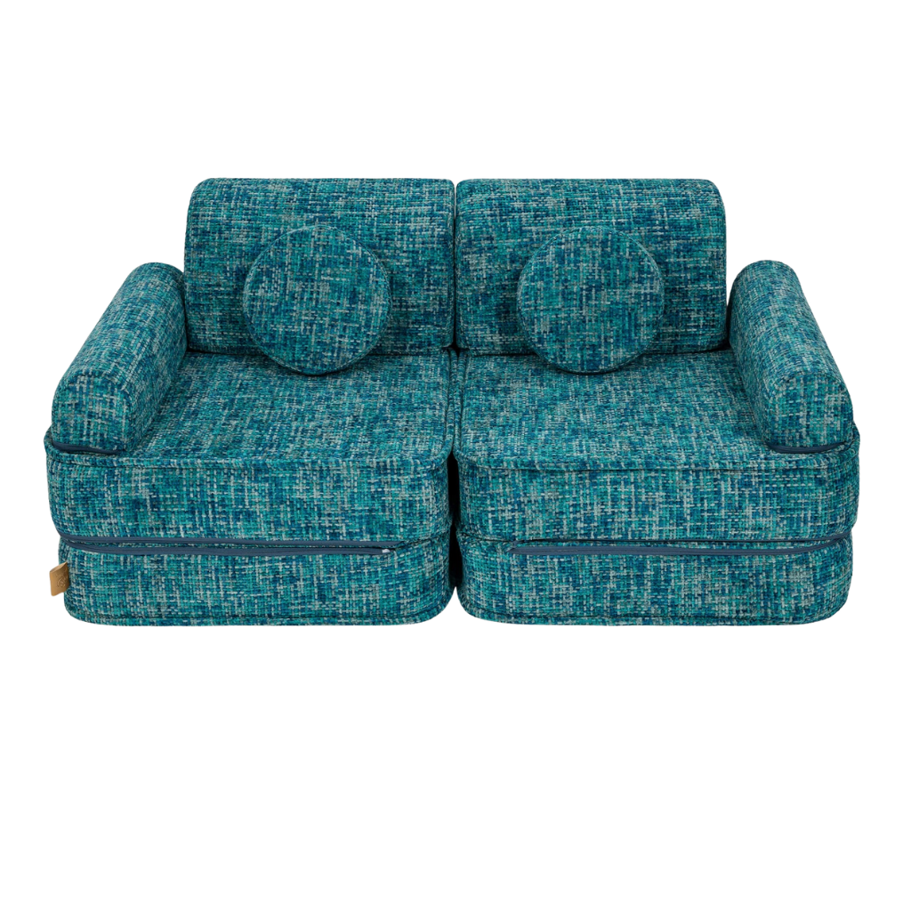 Canapé Medium Modular Sofa for Kids - Tangle Lagoon Blue