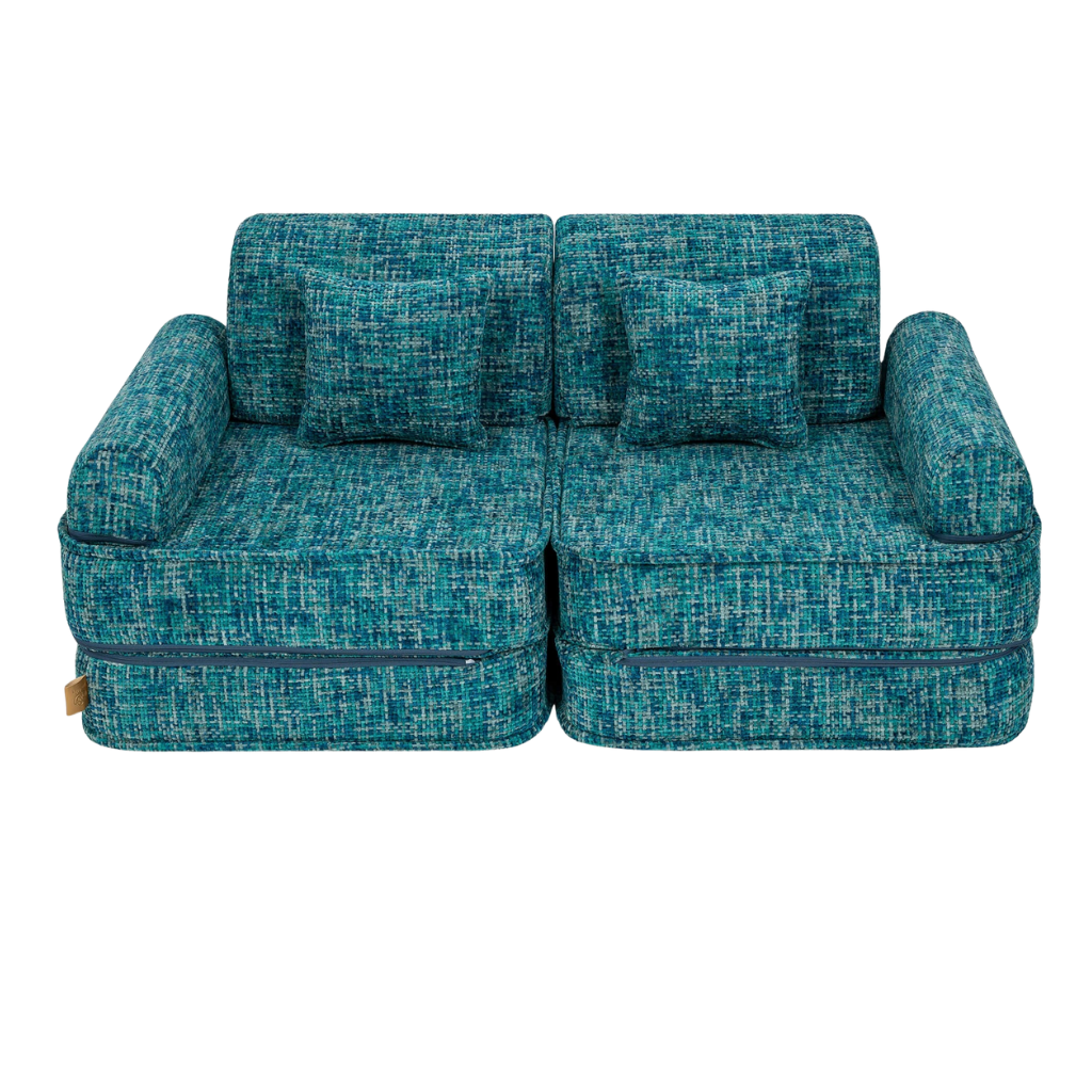 Canapé Medium Modular Sofa for Kids - Tangle Lagoon Blue