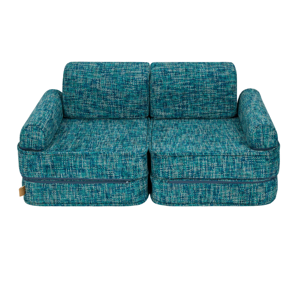 Canapé Medium Modular Sofa for Kids - Tangle Lagoon Blue
