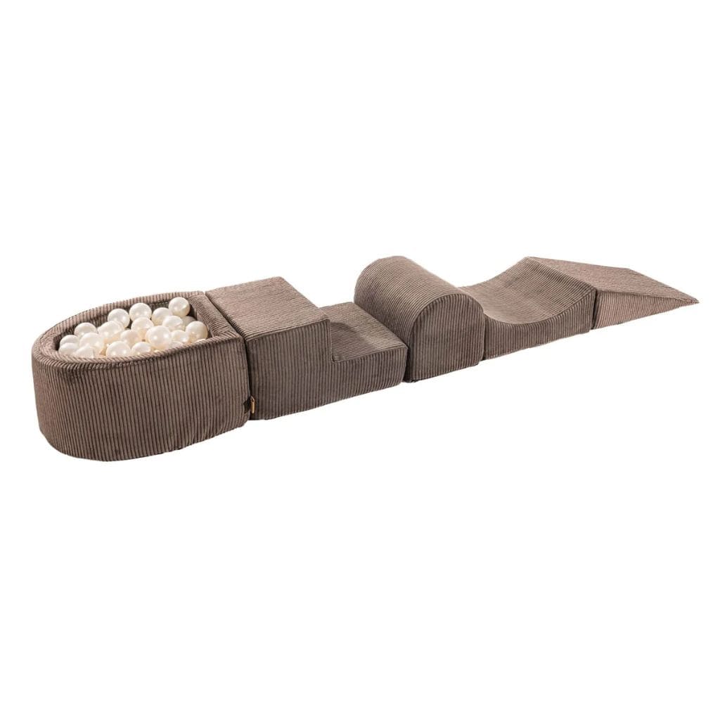 Set de Jeux avec Piscine à Balles MeowBaby® - Brown & White Pearl