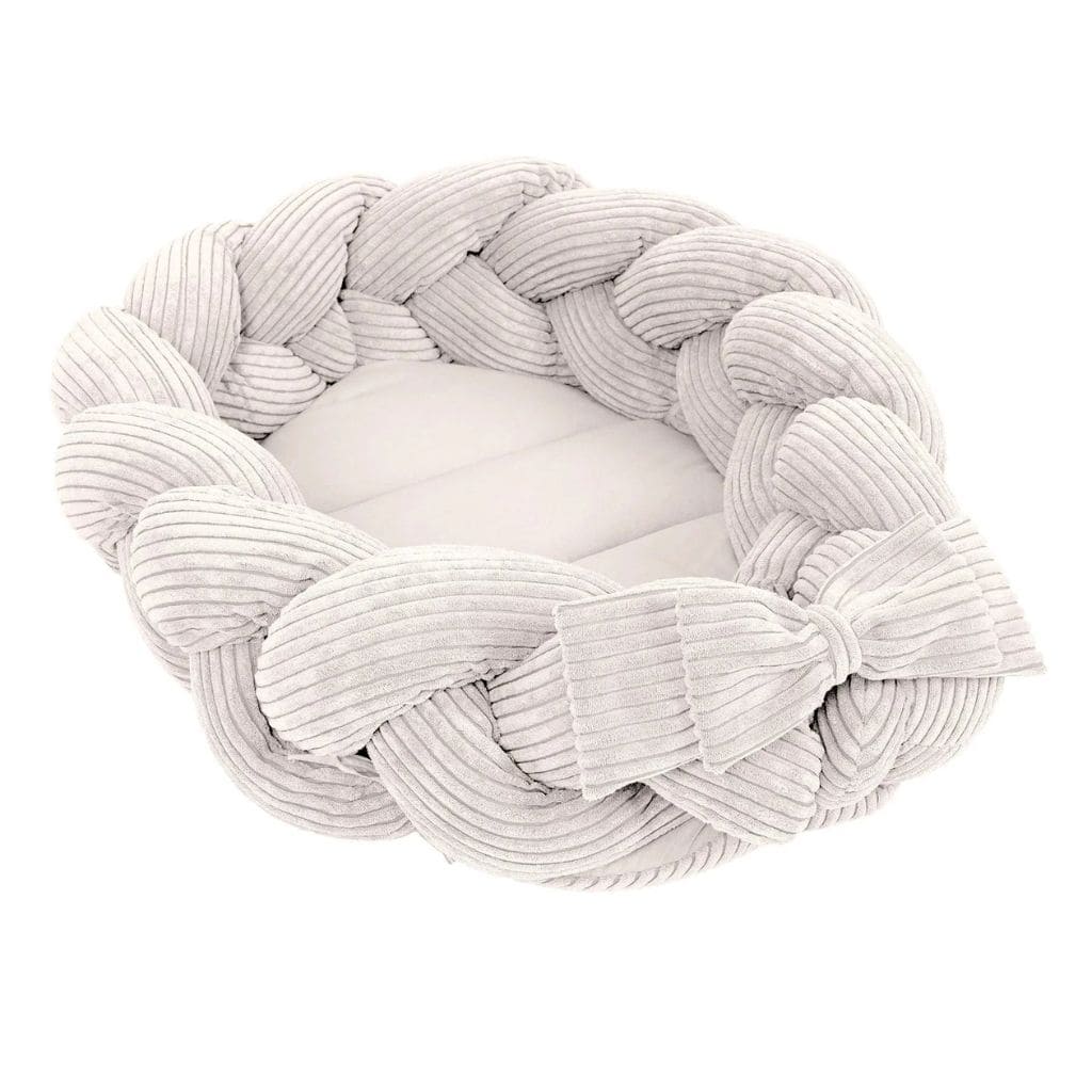Cocon Bébé avec Protection Tressée - Ecru