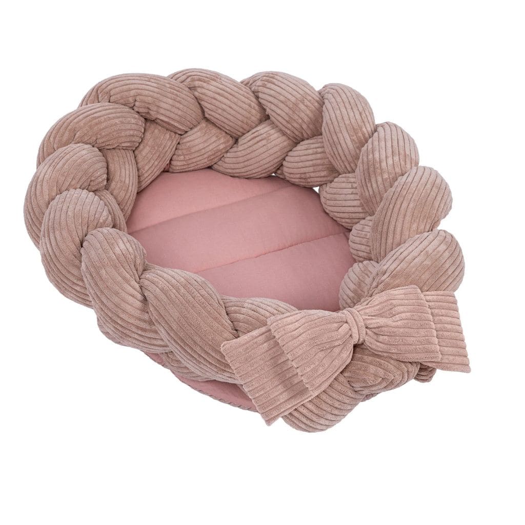 Cocon Bébé avec Protection Tressée - Pink