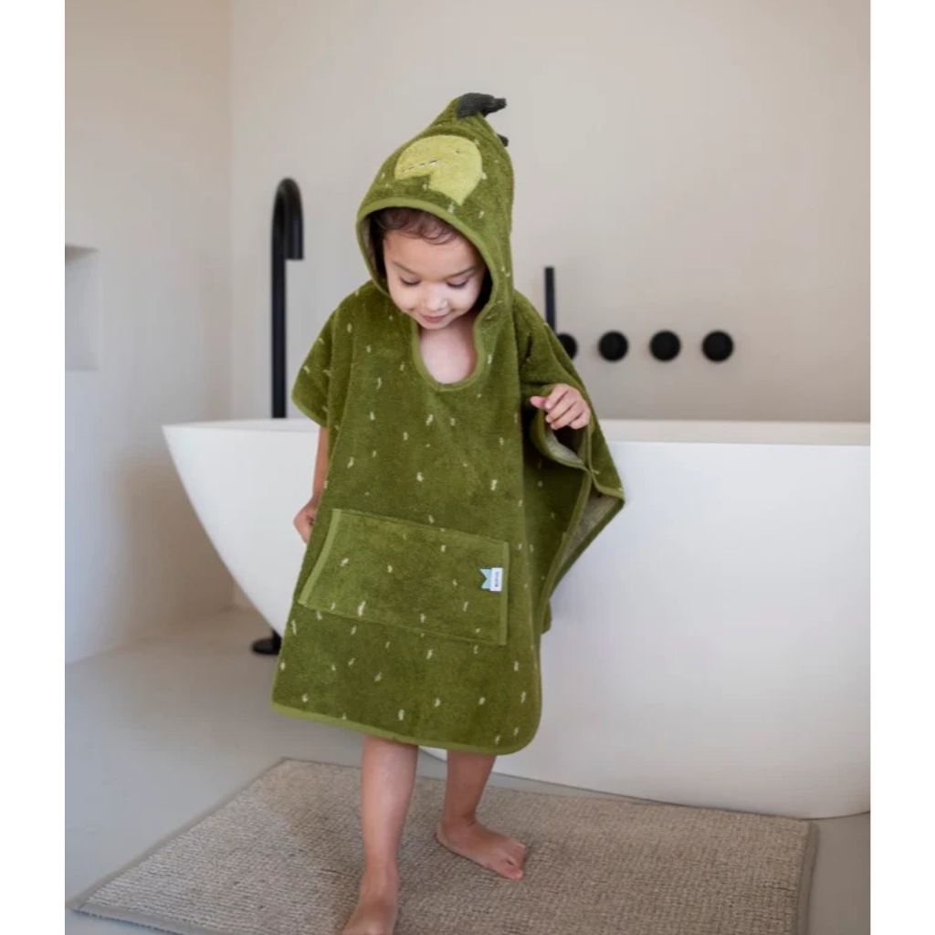 Poncho de Bain Enfant à Capuche - Mr. Dino