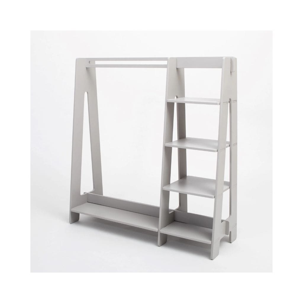Portant Enfant Bois & Rangement Intégré