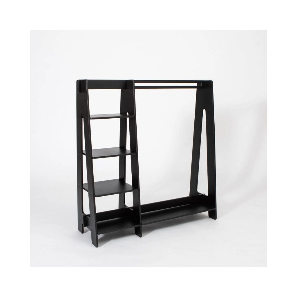 Portant Enfant Bois & Rangement Intégré