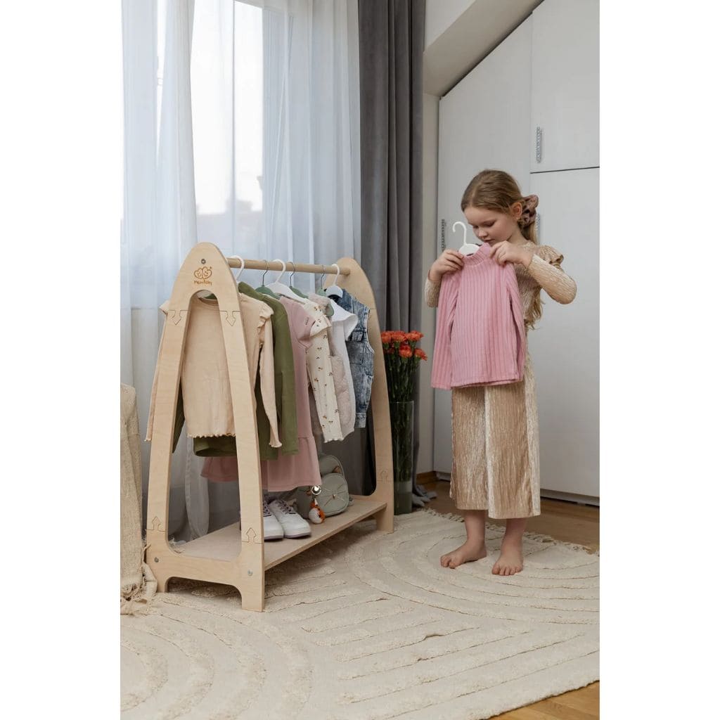 Portant Vêtements Enfant Design - Bois Grand