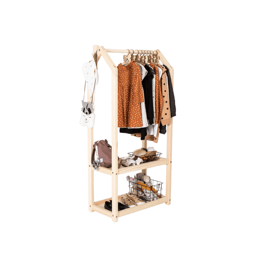 Portant à Vêtements en Forme de Maison