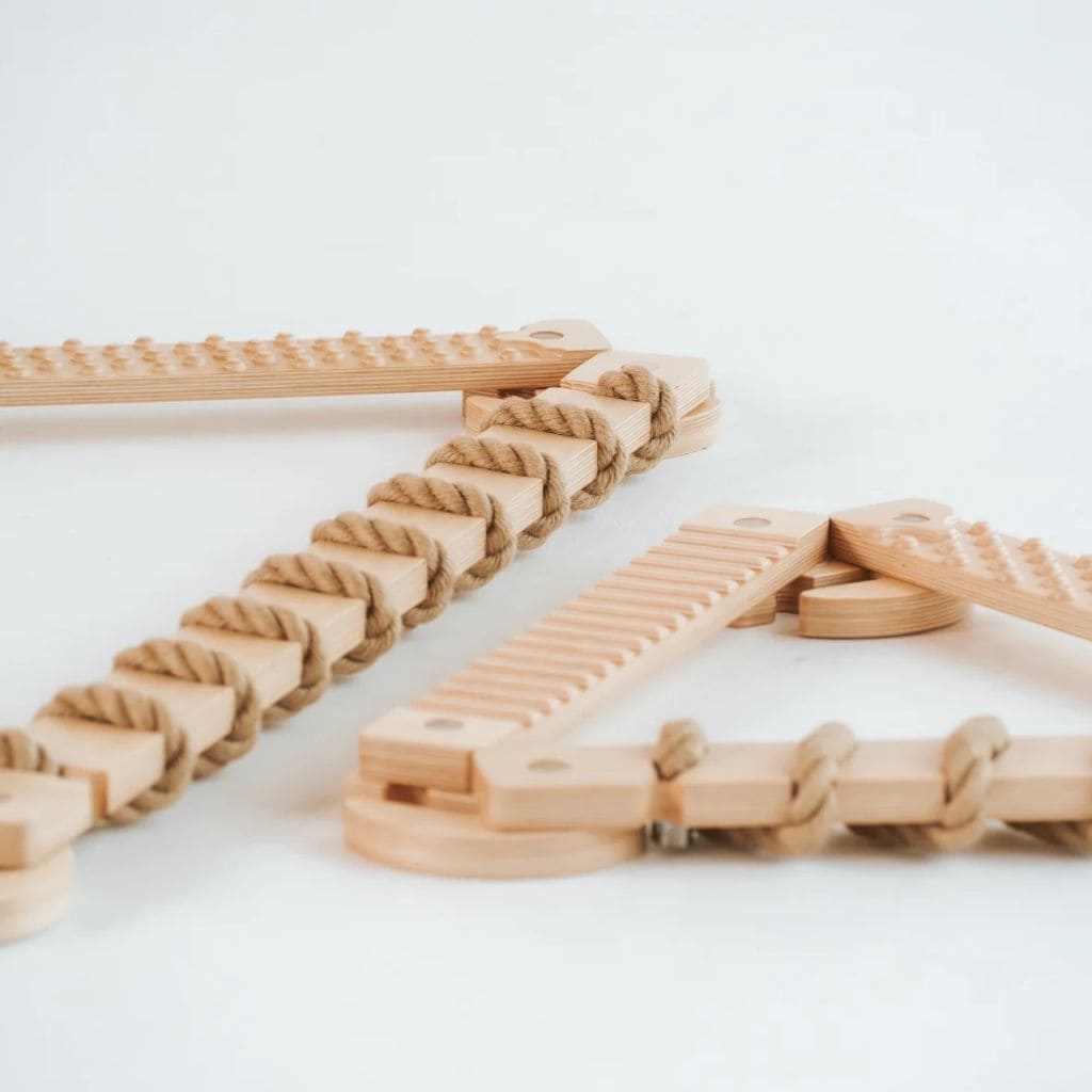 Poutre d’Équilibre en Jute – Set 3 Pièces TipiToo®