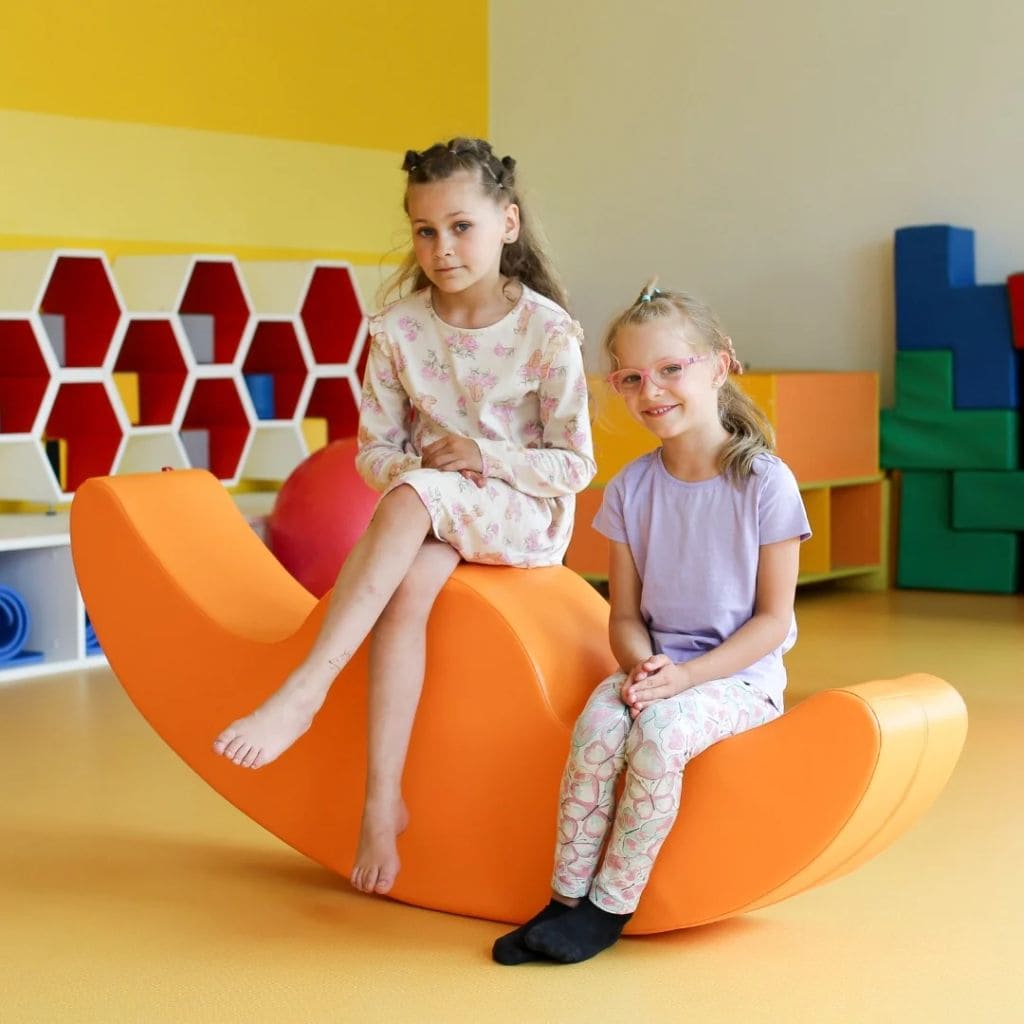Rocker Duo Enfant en Mousse - Orange