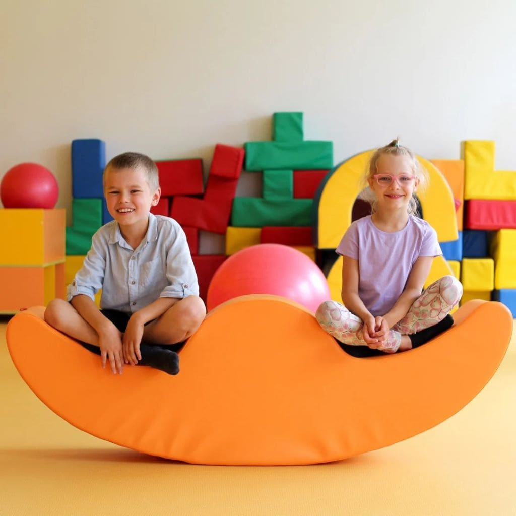 Rocker Duo Enfant en Mousse - Blanc