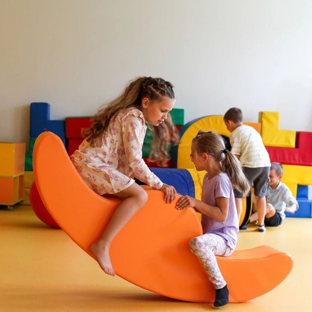 Rocker Duo Enfant en Mousse - Orange