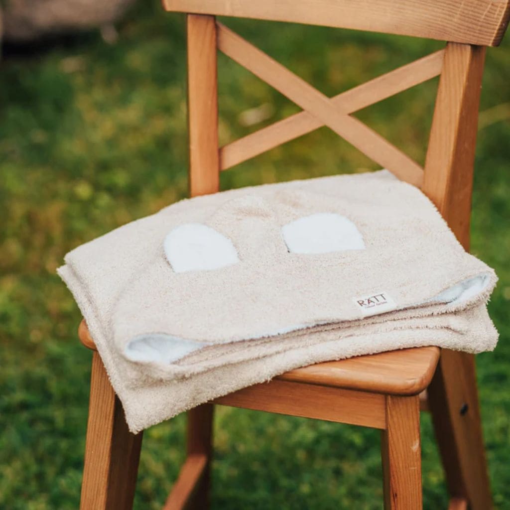 Serviette Cape de Bain Bébé Ourson Doux
