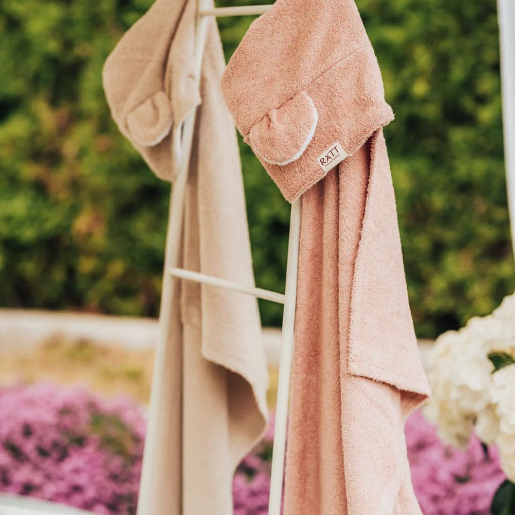 Serviette Cape de Bain Bébé Ourson Doux
