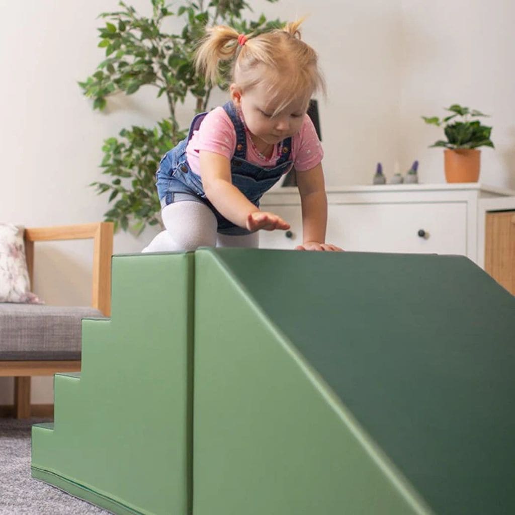 Set Escalier & Toboggan en Mousse Premium - Green