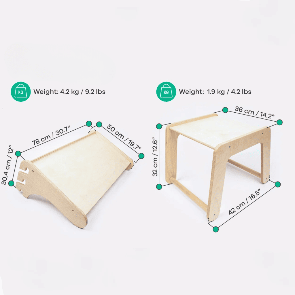 Table et Chaise pour le Mur Suédois – Montessori pour enfant – photo 9