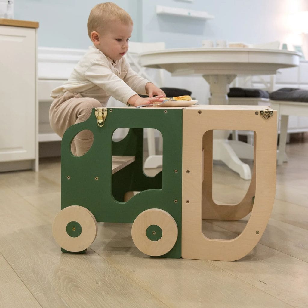 Tour d'Observation 2-en-1 Voiture – Transformable en Table d'Activité