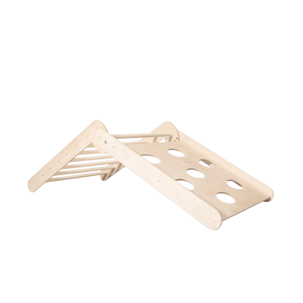 Triangle d'Escalade Pliable & Ajustable "Pikler" – Évolutif (2 Positions) – Montessori pour enfant – photo 8