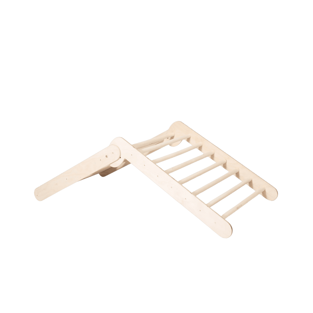 Triangle d'Escalade Pliable & Ajustable "Pikler" – Évolutif (2 Positions) – Montessori pour enfant – photo 9