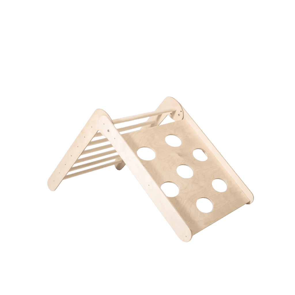 Triangle d'Escalade Pliable & Ajustable "Pikler" – Évolutif (2 Positions) – Montessori pour enfant – photo 10