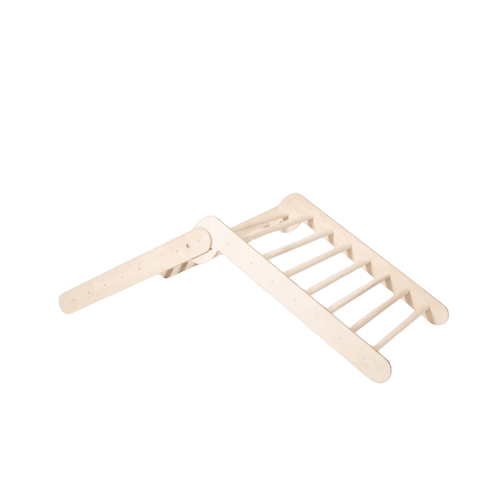Triangle d'Escalade Pliable "Pikler" – Ajustable (2 Niveaux) – Montessori pour enfant – photo 7